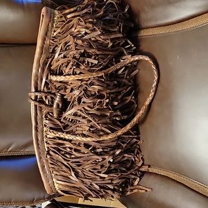 Soukwear Leather Fringe Purse of Moracco